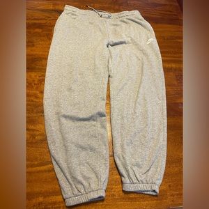 Grey Nike size XL oversized sweatpants.
